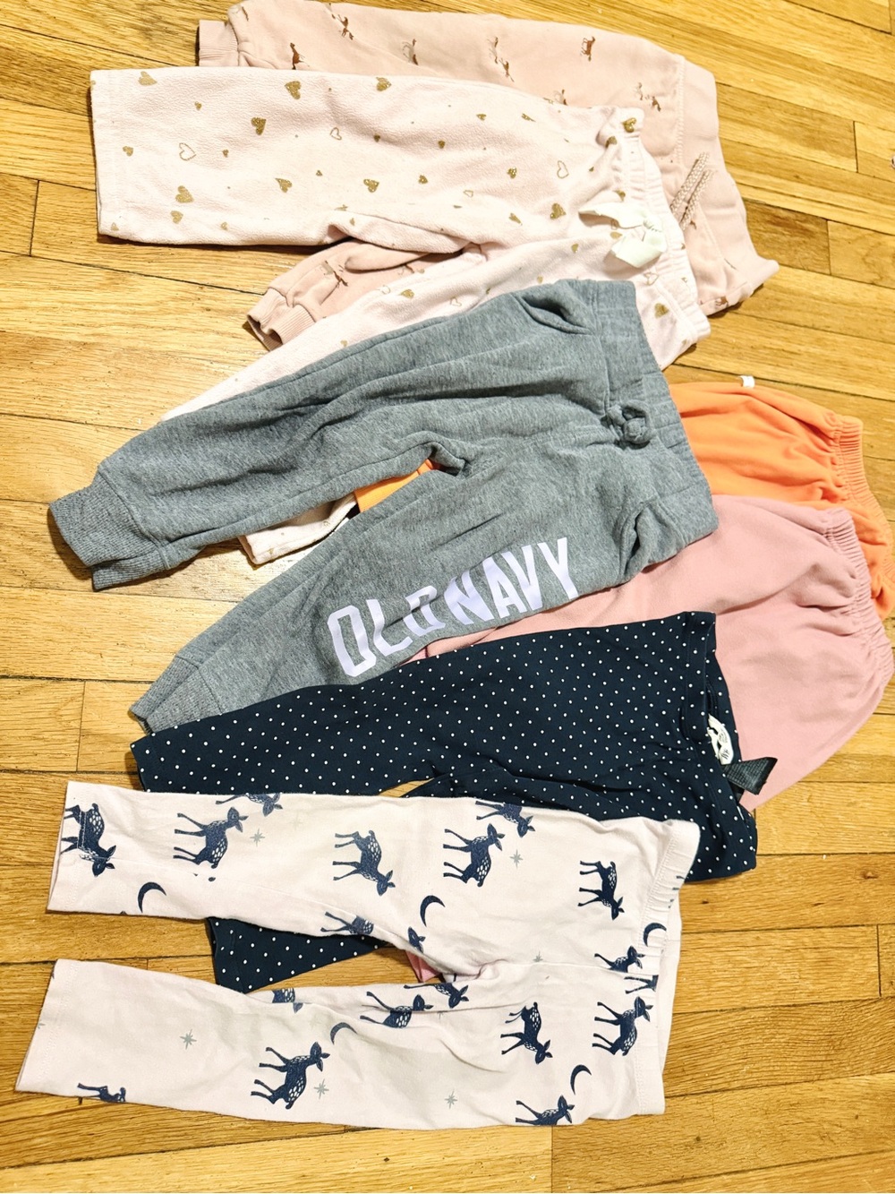 Toddler girl pants 7 pairs bundle 2T